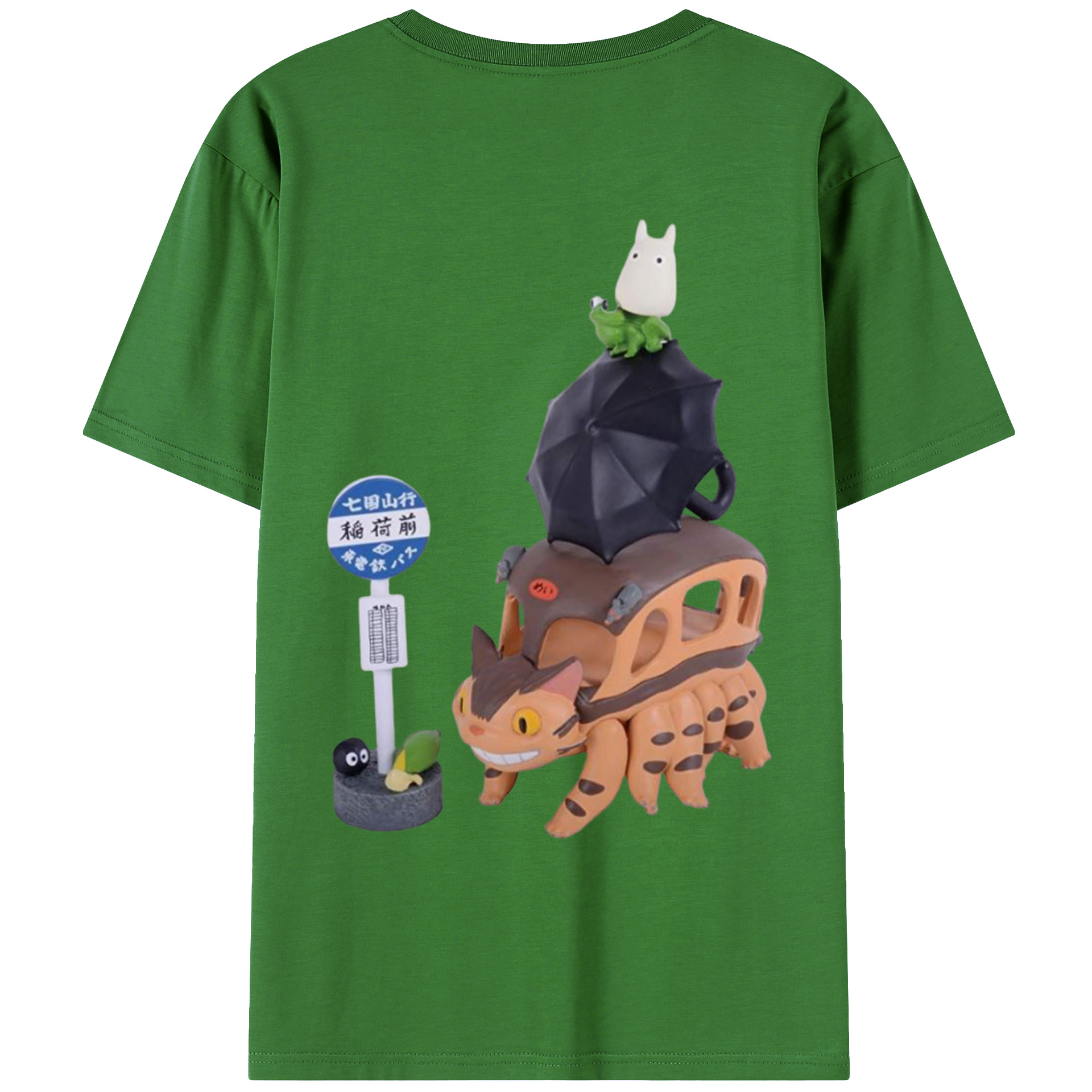 （画像用） となりのトトロ 草壁メイ 草壁サツキ My Neighbor Totoro Satsuki Kusakabe Mei Kusakabe レディース半袖Tシャツ(バックプリント)